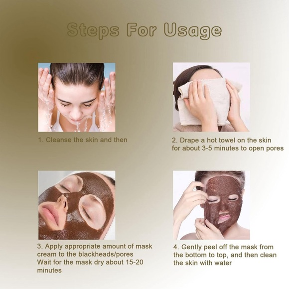 Tik-tok Herbal Refining Peel-Off Facial Mask Cleansing Masks Refining Peeling - Picture 3 of 3